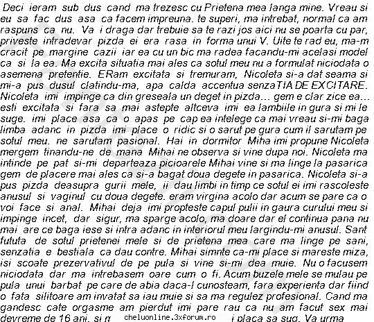 initiere in sex - initiere in sex Descriere: Ca fiecare om care isi - Fantezii